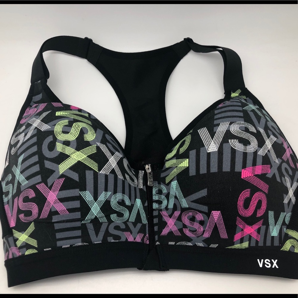 VSK Zippered front Spots Bra